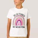 Buscar octubre camisetas Conciencia del cáncer