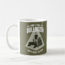 Buscar bulldozer tazas Conductor de bulldozer