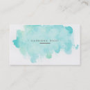 Buscar watercolour tarjetas de visita Azul