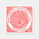 Buscar paisley servilletas Rojo