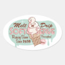 Buscar postre ovales pegatinas Helado