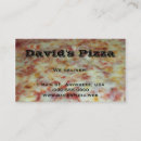 Buscar pizzas tarjetas de visita General y unisex