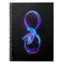 Buscar azul de neón cuadernos Negro