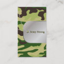 Buscar camuflaje tarjetas de visita Verde