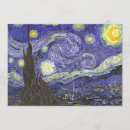 Buscar vincent van gogh invitaciones Azul