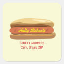 Buscar perrito caliente pegatinas Mostaza