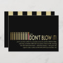 Buscar velas del invitaciones de cumpleaños Oro