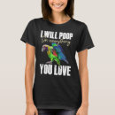 Buscar loro verde camisetas Amante