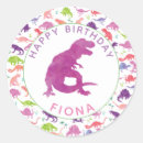 Buscar dinosaur birthday pegatinas Acuarela