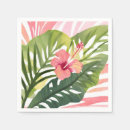 Buscar hibisco blanco servilletas Hawai