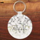 Buscar mármol blanco y negro llaveros Brillante