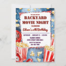 Buscar noche de película invitaciones Palomitas de maíz