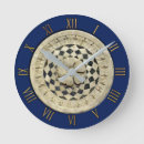 Buscar mármol blanco y negro relojes de pared Geométrico