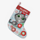 Buscar gato gris calcetines navideños Navidad