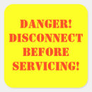 Buscar de advertencia etiquetas Peligro