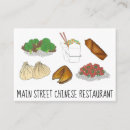 Buscar china tarjetas de visita Comida