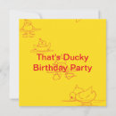 Buscar duckie invitaciones Chica