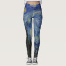 Buscar noche estrellada leggings Van gogh