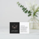 Buscar lente cámara de tarjetas de visita Elegante