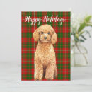 Buscar del del caniche tarjetas de navidad Verde
