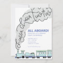 Buscar tren invitaciones Chugga chugga dos