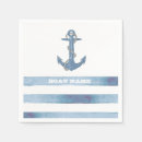 Buscar rayas náuticas servilletas General y unisex