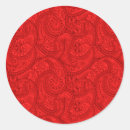 Buscar paisley pegatinas Rojo
