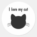 Buscar amo gatos pegatinas Adorable