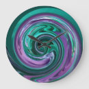 Buscar vórtice relojes de pared Azul