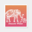 Buscar elefante indio servilletas Henna