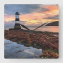 Buscar faro relojes de pared Paisaje marino