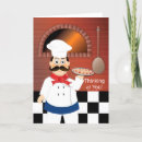 Buscar cocinero italiano tarjetas Pizza