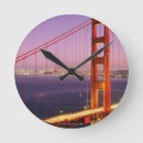 Buscar puente golden gate relojes de pared Fotografía