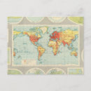 Buscar mapa del mundo histórico postales Cartografía