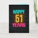 Buscar 51 años tarjetas General y unisex