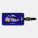 Buscar animales salvajes etiquetas para maletas Acuarela