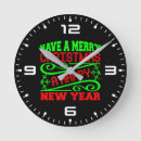 Buscar feliz año nuevo relojes de pared Festivo