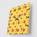 Buscar bastones caramelo de relojes de pared Santa claus