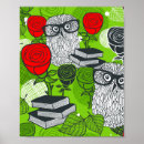 Buscar búho divertido posters Rosa