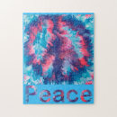 Buscar signo de la paz puzzles Azul