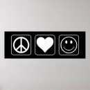 Buscar símbolo de paz posters Corazón
