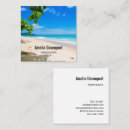 Buscar vacaciones verano de tarjetas de visita Mar