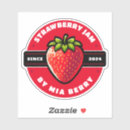 Buscar mermelada de fresa pegatinas Fresas