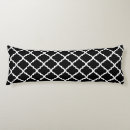 Buscar modelo del quatrefoil cojines Blanco y negro