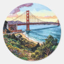 Buscar puente san francisco pegatinas Retro