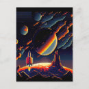 Buscar de 8 bits postales Retro