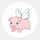 Buscar cerdo con alas pegatinas Lechón