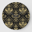 Buscar hoja oro de relojes de pared Vintage