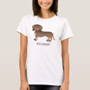 Buscar pelo marrón camisetas Dachshund