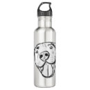 Buscar blanco negro dibujo agua botellas Perro